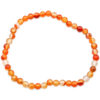 Orange Mixed Carnelian bracelet (4mm, 6mm, 8mm, or 10mm) - Crystal Dreams