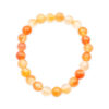 Orange Mixed Carnelian bracelet (4mm, 6mm, 8mm, or 10mm) - Crystal Dreams