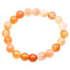 Orange Mixed Carnelian bracelet (4mm, 6mm, 8mm, or 10mm) - Crystal Dreams