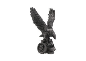 Shungite Coin Eagle Figurine