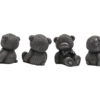 Shungite Teddy Bear Figurines - Crystal Dreams