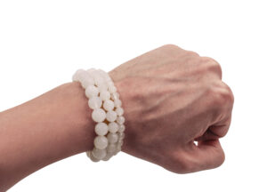 White Jade Bracelet (4mm, 6mm, 8mm or 10mm)