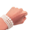 White Jade Bracelet (4mm, 6mm, 8mm, or 10mm) - Crystal Dreams