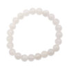 White Jade Bracelet (4mm, 6mm, 8mm, or 10mm) - Crystal Dreams