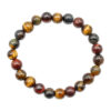 3 Tiger Eye Bracelet (4, 6 mm, 8 mm and 10 mm) - Crystal Dreams