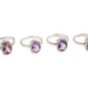 Amethyst Faceted Thick Band - Crystal Dreams