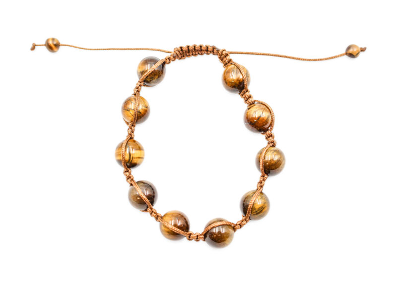 Adjustable Tiger Eye Bracelet (6 mm, 8 mm or 10 mm)