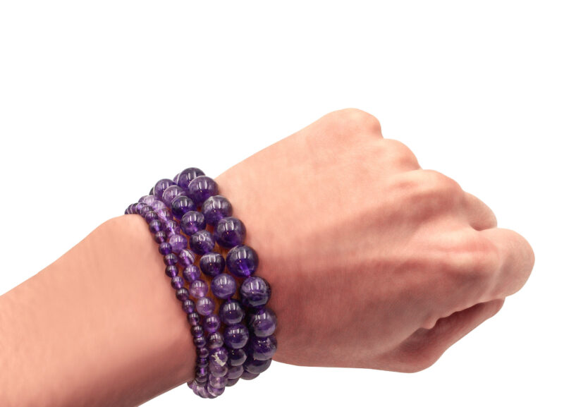 Amethyst Bracelet (4 mm, 6 mm, 8 mm or 10 mm)