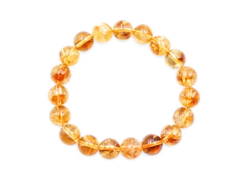 Enhanced Citrine Bracelet (4 mm, 6 mm, 8 mm or 10 mm)