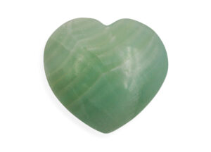 Green Calcite Puffy Heart