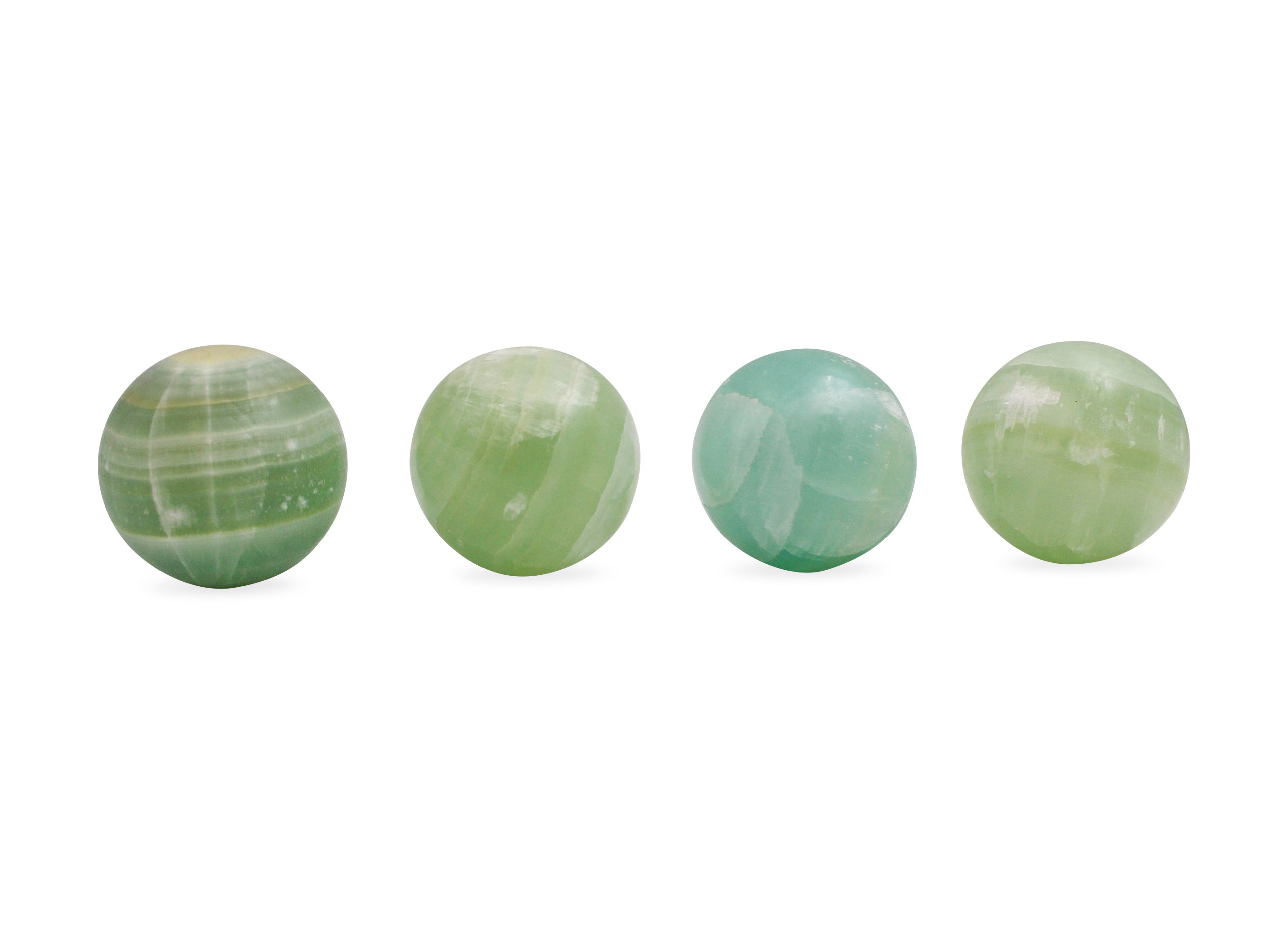 Green Pistachio Calcite Sphere - Crystal Dreams