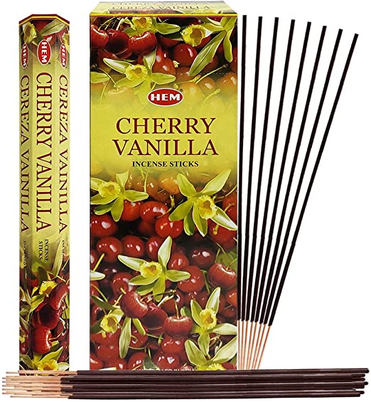 Hem Hexa Cherry Vanilla Incense - Crystal Dreams