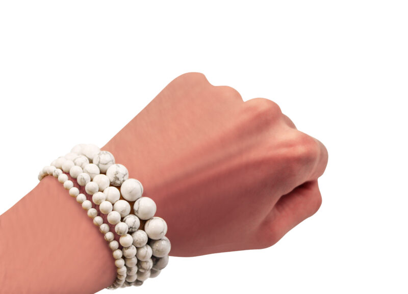 Howlite Bracelet (4 mm, 6 mm, 8 mm or 10 mm)