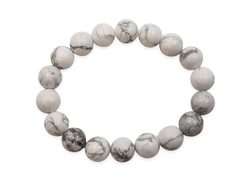 Howlite Bracelet (4 mm, 6 mm, 8 mm or 10 mm)