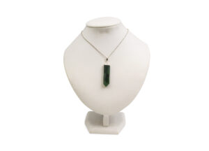 Pendentif de jade “cap” en argent sterling
