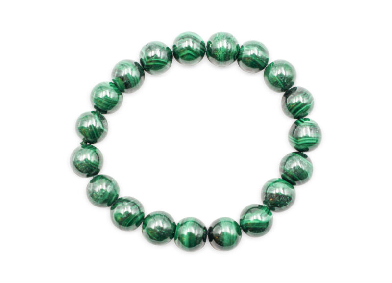 Malachite Bracelet (4 mm, 6 mm, 8 mm or 10 mm)