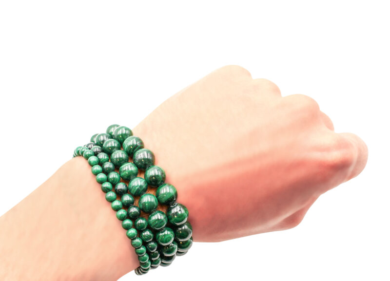 Malachite Bracelet (4 mm, 6 mm, 8 mm or 10 mm)