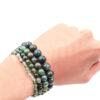 Moss Agate Bracelet (4mm, 6mm, 8mm, or 10mm) - Crystal Dreams