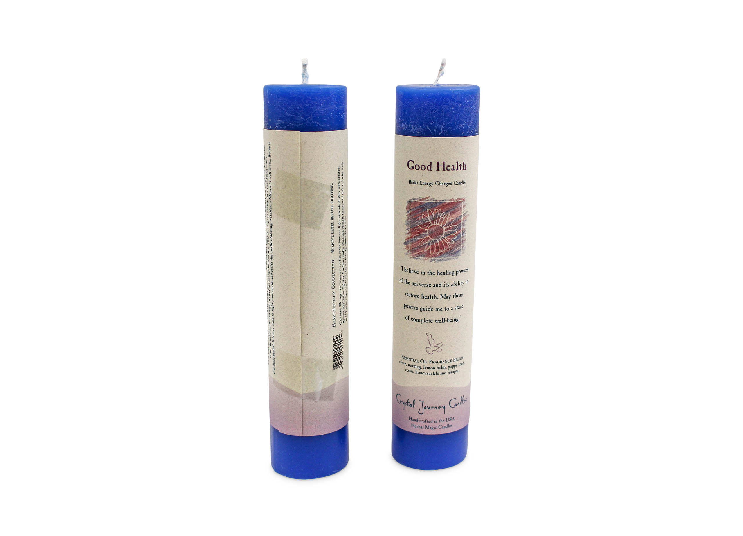 Herbal Pillar Good Health Candle - Crystal Dreams