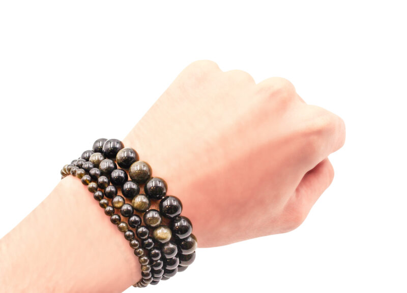 Golden Obsidian Bracelet (4 mm, 6 mm, 8 mm or 10 mm)