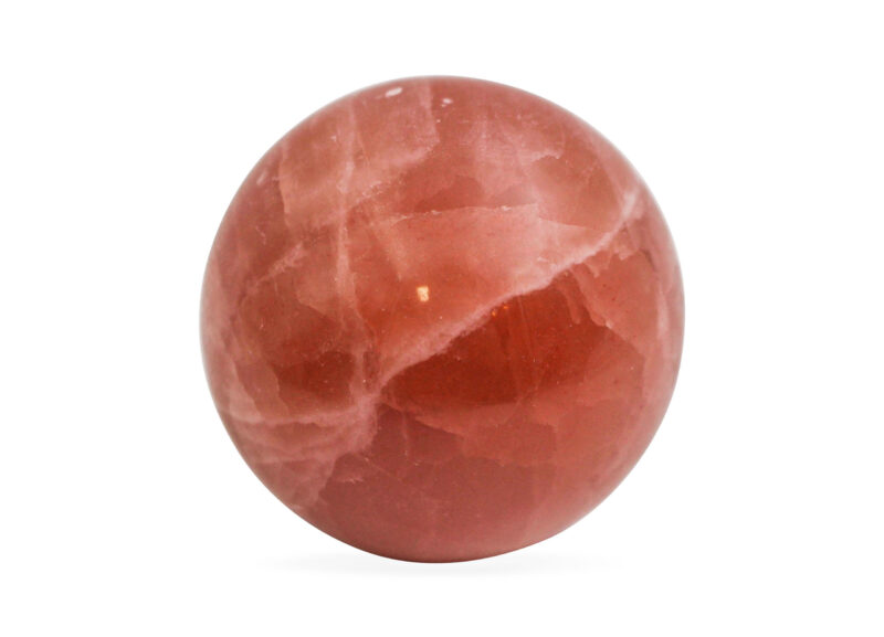 Strawberry Calcite Sphere - Crystal Dreams