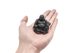 Figurine hotei buddha en shungite