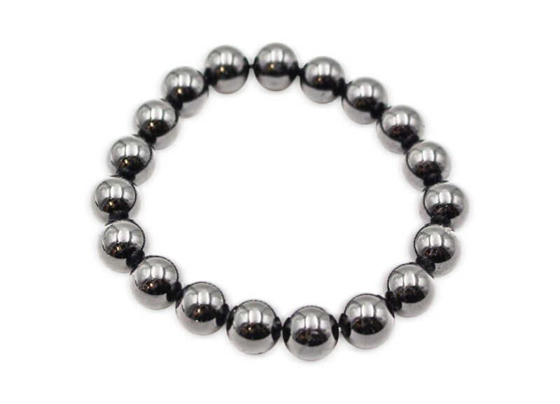 Bracelet de tourmaline noire (4 mm, 6 mm, 8 mm ou 10 mm)