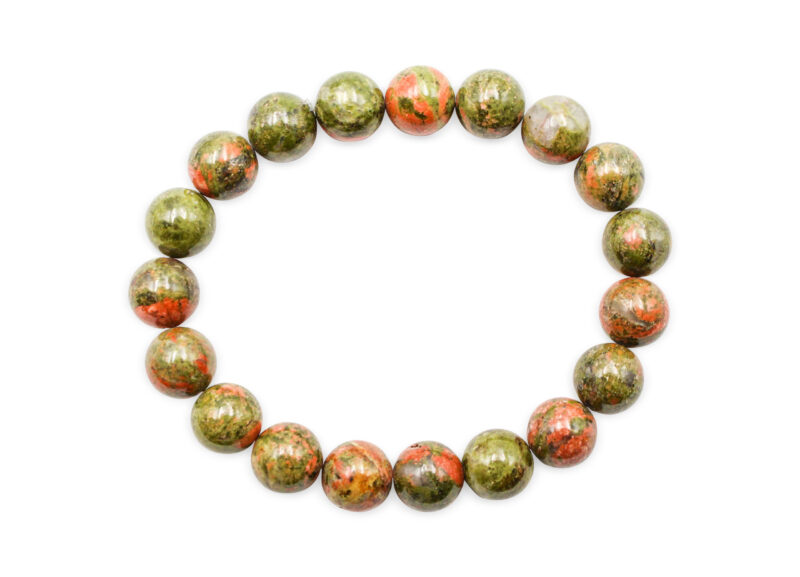 Unakite Bracelet (4mm, 6mm, 8mm, or 10mm) - Crystal Dreams