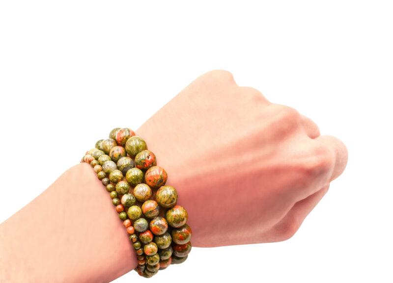 Unakite Bracelet (4 mm, 6 mm, 8 mm or 10 mm)