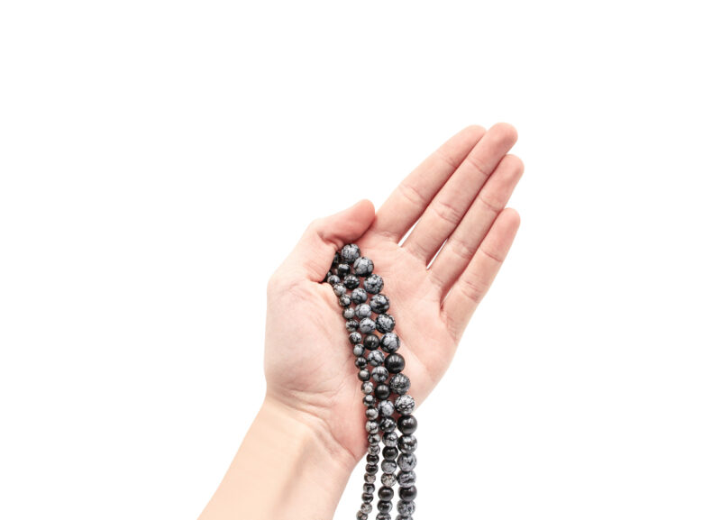Snowflake Obsidian Beads (6 mm, 8 mm or 10 mm)