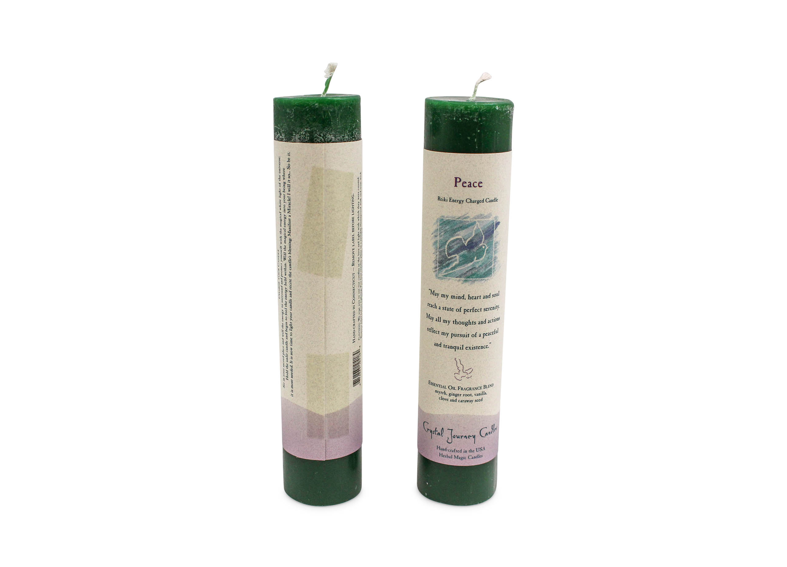 Herbal Pillar Peace Candle - Crystal Dreams