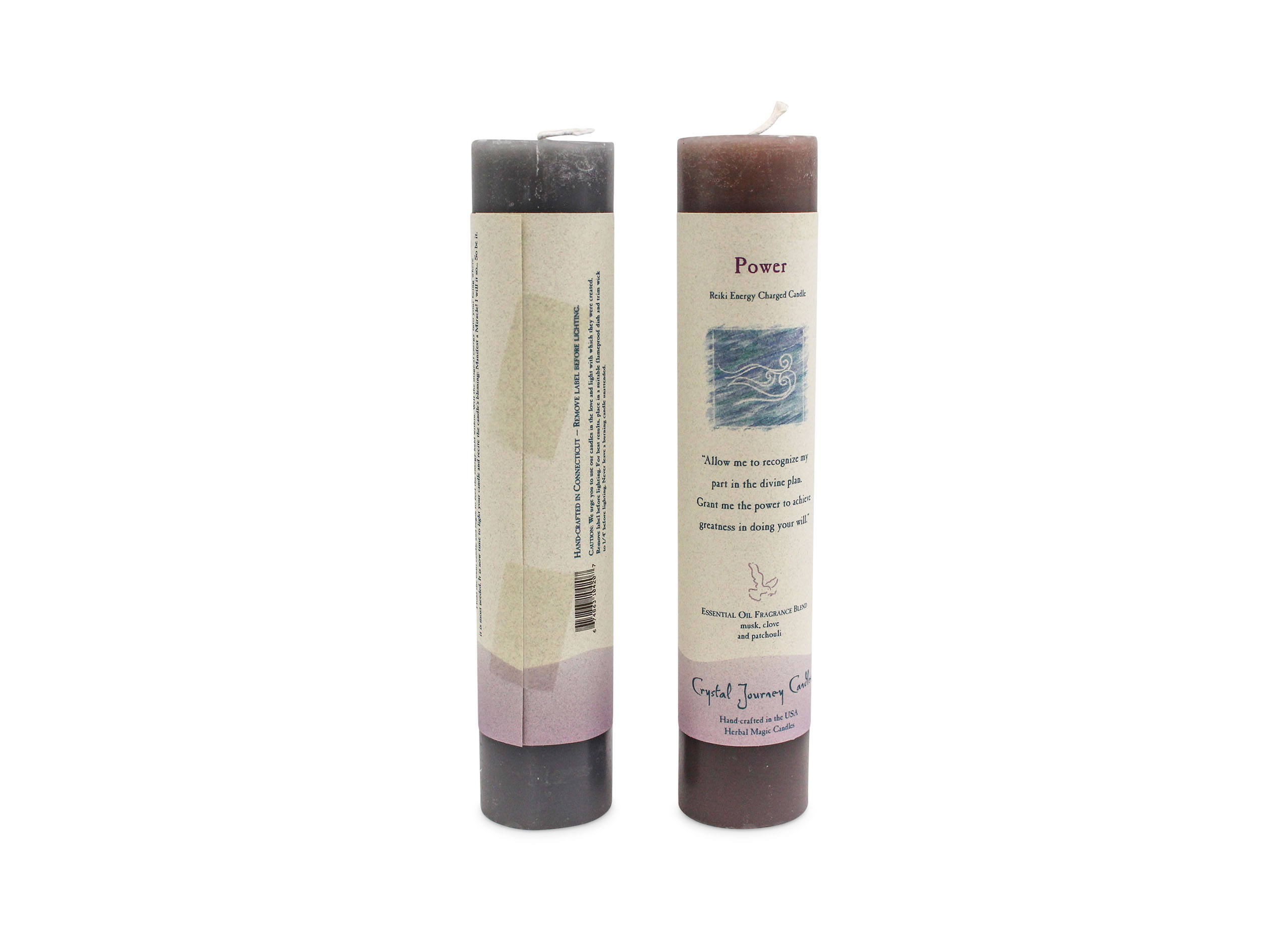 Herbal Pillar Power Candle - Crystal Dreams