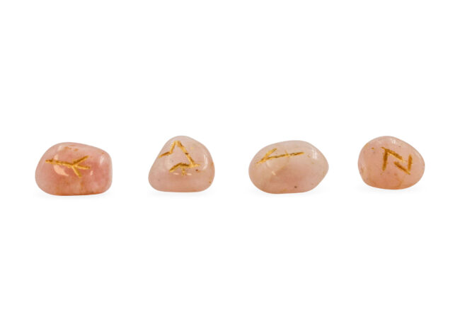 Rose Quartz Runes Set - Crystal Dreams World