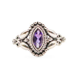Amethyst “Ovate” Sterling Silver Ring