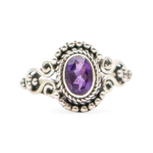 Amethyst “Ecliptic” Sterling Silver Ring