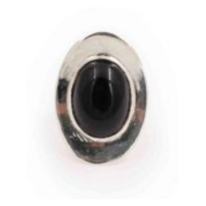 Black Onyx “Cabochon” Sterling Silver Ring