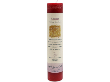 Herbal Pillar Courage Candle - Crystal Dreams
