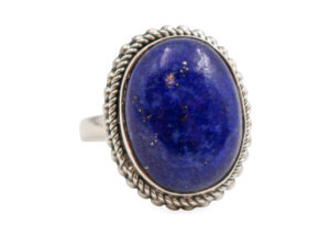 Bague lapis lazuli “genuine” en argent sterling