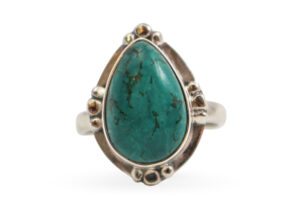Turquoise “Freeform” Sterling Silver Ring