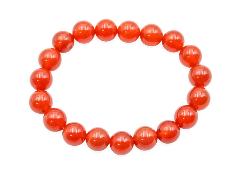 Carnelian Bracelet (4 mm, 6 mm, 8 mm or 10 mm)