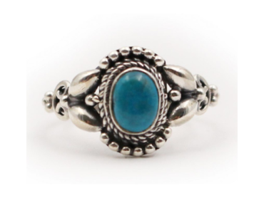 Malachite and Chrysocolla Sterling Silver Ring - Crystal Dreams