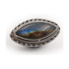 Labradorite shield sterling silver ring - Crystal Dreams