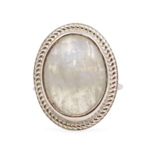Moonstone “Glare” Sterling Silver Ring