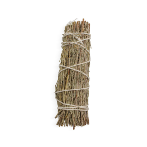 Mountain Sage Smudging stick with Frankincense, Myrrh & White Copal Resins (4″)