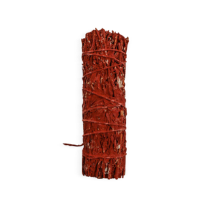 Mountain Sage Smudging Stick with Dragon Blood Resin (4″)