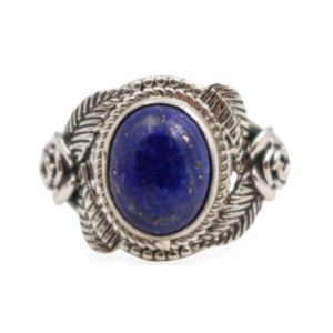 Bague de lapis lazuli “virtus” en argent sterling