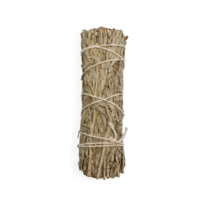 Bâton de purification à la sauge de montagne avec résine de myrrhe (4″)