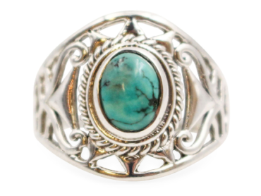 Turquoise _Highness_ Sterling Silver Ring - Crystal Dreams