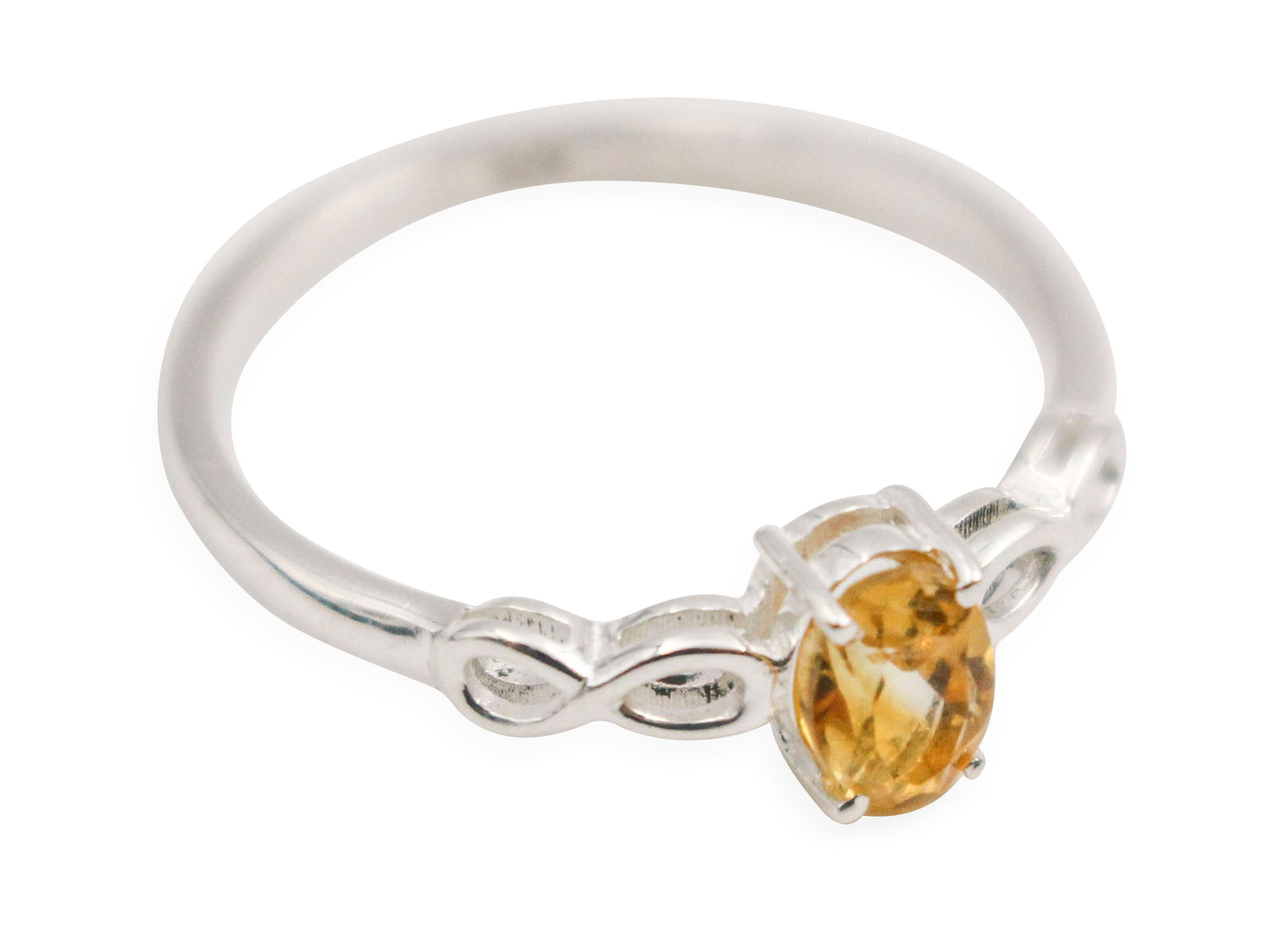 Citrine _Miles_ Sterling Silver Ring - Crystal Dreams