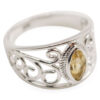 Citrine _Richness_ Sterling Silver Ring - Crystal Dreams